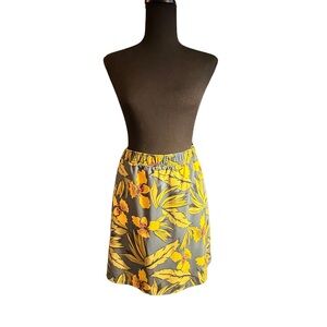 Toad&Co Yellow Floral Skirt